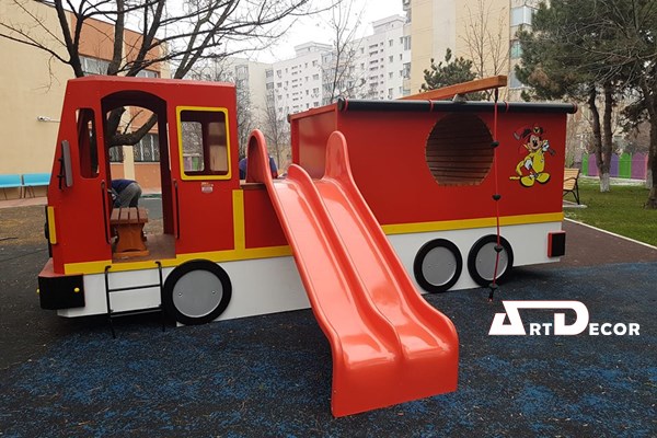 Masina de pompieri cu tobogan Echipament Masina Pompieri