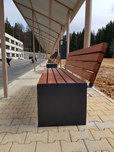 Banca stradala MUBS9 Banca din otel - Poiana Bv